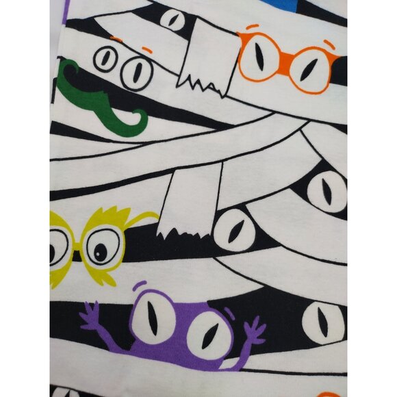 Hyde & Eek! Womens Halloween Mummy Print Pajama Set Cozy Sleepwear, Size L. - Picture 5 of 11